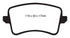 EBC 09-11 Audi A4 2.0 Turbo Yellowstuff Rear Brake Pads