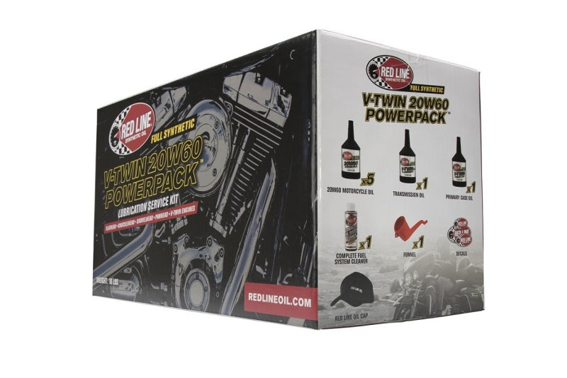 Red Line V-Twin 20W60HD PowerPack Oil Change Kits 90231