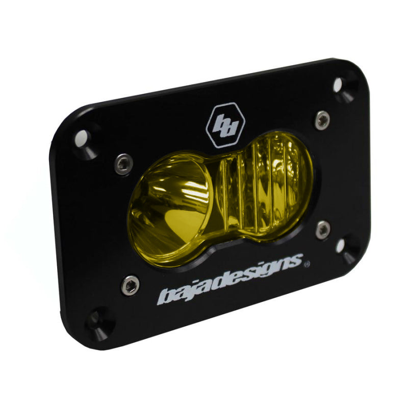 Baja Designs S2 Sport Black Flush Mount LED Light Pod, Driving/Combo Pattern, Amber 541013