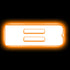 ORACLE Lighting Universal Illuminated Amber LED Letter Badges (Matte White Surface Finish) - B 3140-B-005