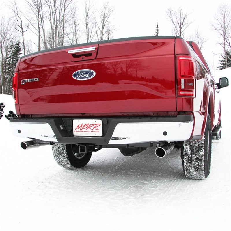 MBRP 2.5" Cat Back Dual Split Rear Exit T409 Exhaust For 15-20 Ford F-150 5.0L - S5258409