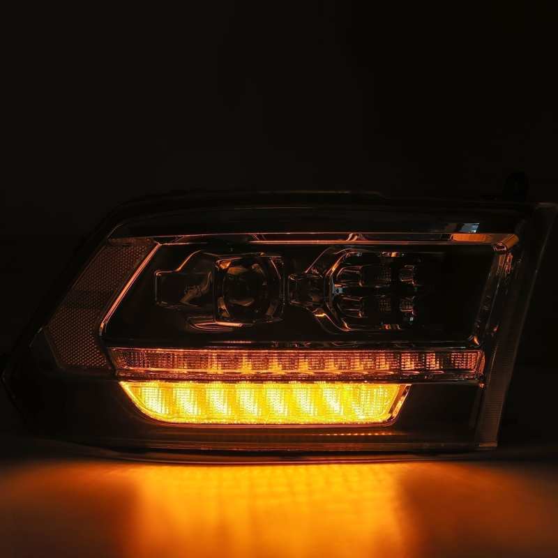 AlphaRex LUXX LED Projector Headlights Plank Style Black for 09-18 Dodge Ram 2500 880526