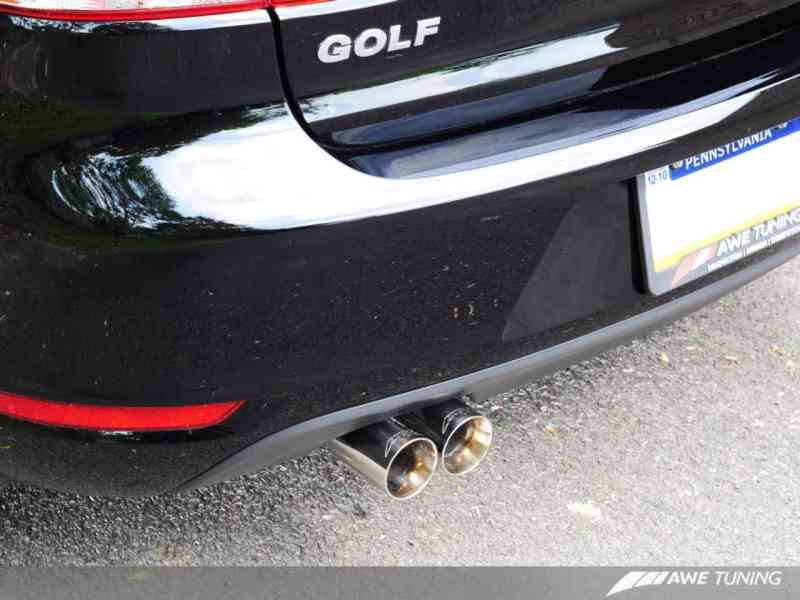 AWE Tuning Performance Cat-back Exhaust For 2.5L Golf/Rabbit-Chrome Tip 3010-22020