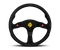 Momo MOD80 Steering Wheel 350 mm - Black Suede/Black Spokes