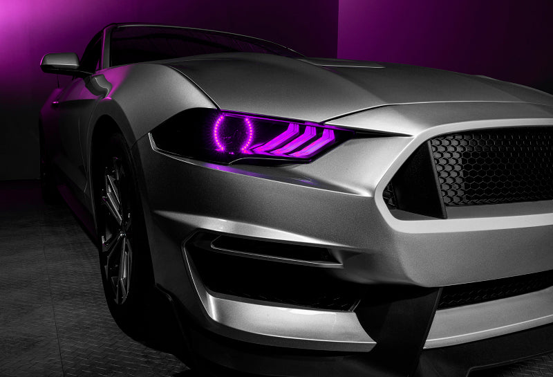 Oracle Lighting Dynamic ColorSHIFT LED Headlights - Black Series for 18-23 Ford Mustang 8204-332