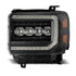 AlphaRex NOVA LED Projector Headlights Plank Style Black for 14-18 GMC Sierra 880617