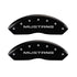 MGP 4 Caliper Covers Engraved Front Mustang Engraved Rear SN95/GT Black finish silver ch