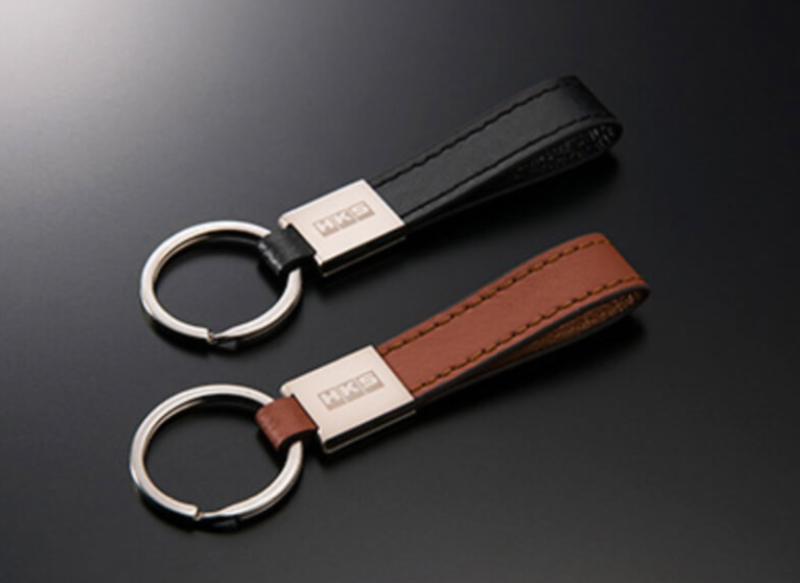 HKS Luxury Leather Keyring Camel 51007-AK223