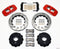 Wilwood AERO4 RearTruck Kit 14.25in Drill Red 1999-2010 GM 1500-SUV 1 Piston OE Caliper