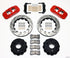 Wilwood AERO4 RearTruck Kit 14.25in Drill Red 1999-2010 GM 1500-SUV 1 Piston OE Caliper