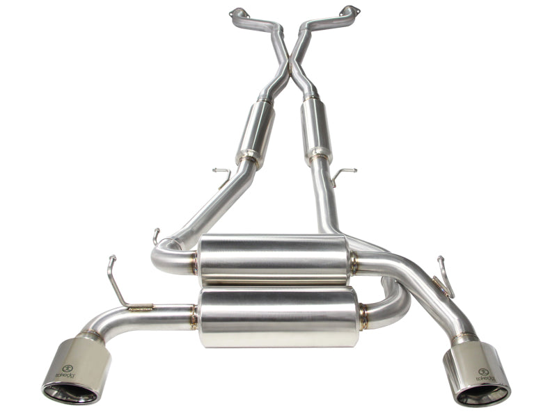 aFe Takeda 2-1/2in 304SS Cat-Back Exhaust Infiniti G37 08-13/Q60 14-15 V6-3.7 w/ Polished Tips