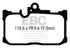 EBC 13+ Lexus GS350 3.5 F-Sport RWD Yellowstuff Front Brake Pads