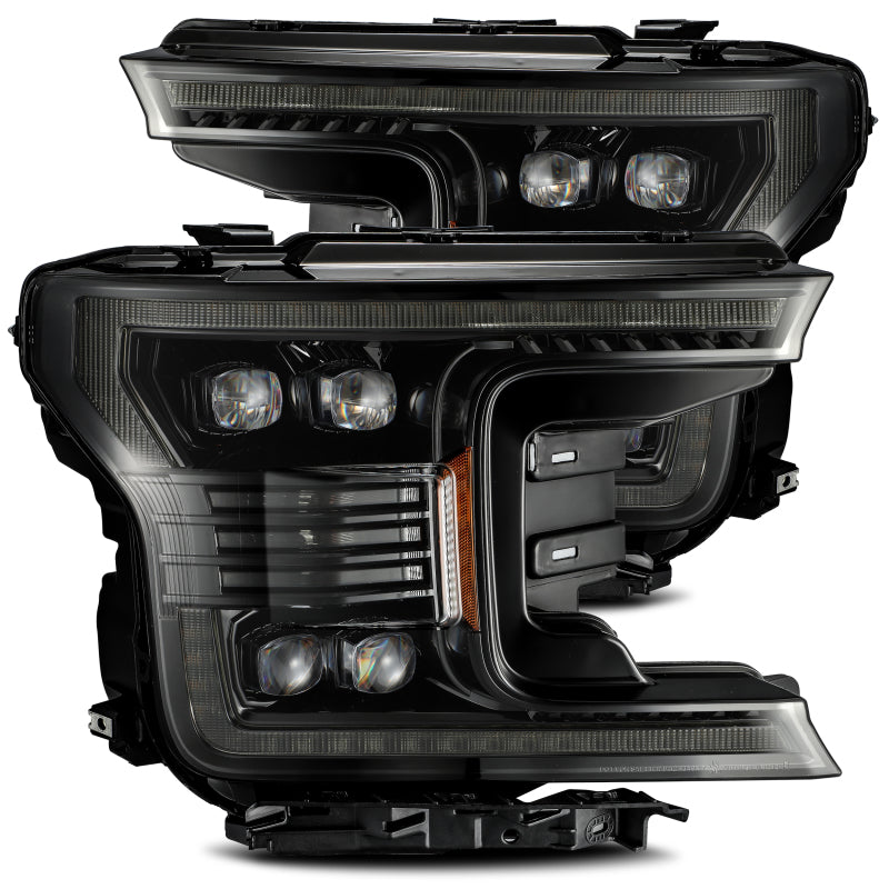 AlphaRex NOVA LED Projector Headlight Plank Style Alpha Black for 18-20 Ford F-150 880165