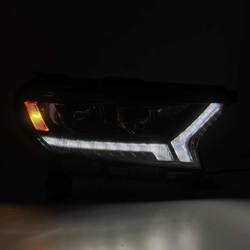 AlphaRex LUXX LED Projector Headlights Plank Style Alpha Black for 19-21 Ford Ranger 880121