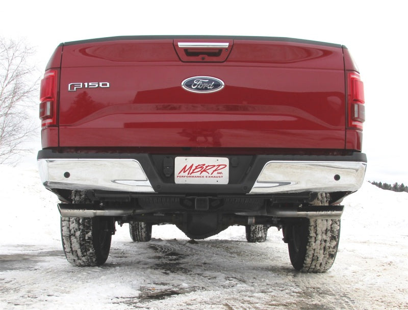 MBRP 2.5" Cat Back Dual Side Split Alum Exhaust For 15-20 Ford F-150 2.7L/3.5L EcoBoost/Gas-S5254AL