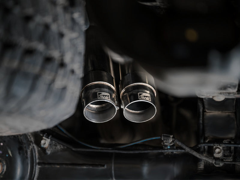 AWE Tuning 0FG Exhaust with BashGuard - No Tips for 2016-2022 Toyota Tacoma 3015-31826