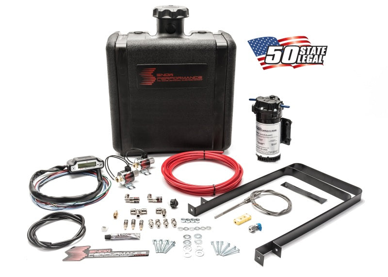 Snow Performance Stg 3 Boost Cooler Water Injection Kit TD (Red Hi-Temp Tubing and Quick Fittings)