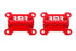 BMR 98-02 Chevrolet Camaro Motor Mount Kit (Solid Steel) - Red