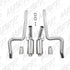 MBRP 3"Cat Back Dual Split Rear Street Version T409 Exhaust For 11-14 Ford Mustang GT 5.0L S7258409