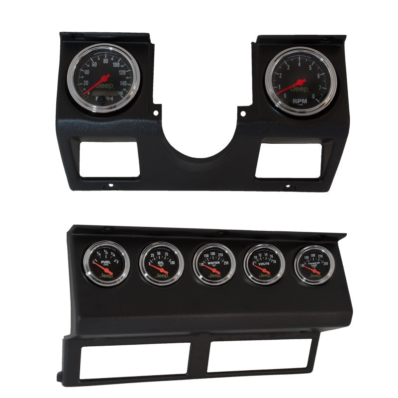 Autometer 7pc Direct-Fit Dash Gauge Kit For 87-96 Jeep Wrangler YJ - 7040