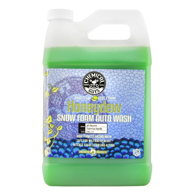 Chemical Guys Honeydew Snow Foam Auto Wash Cleansing Shampoo (Set of 4 x 1 Gallon Container) CWS_110