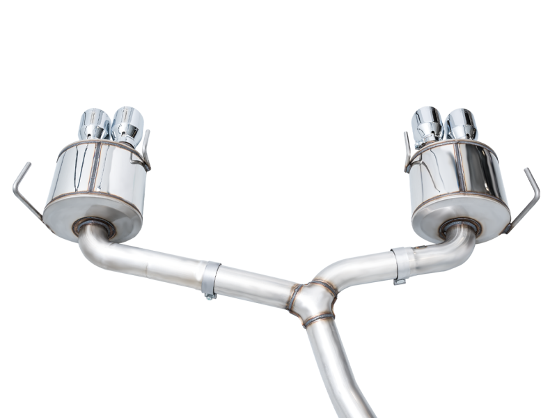 AWE Tuning Touring Edition Exhaust - Chrome Silver Tips for 2022+ VB Subaru WRX 3015-42979