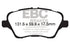 EBC 13+ Ford Fiesta 1.6 Turbo ST Redstuff Front Brake Pads