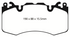 EBC 13+ Land Rover Range Rover 3.0 Supercharged Yellowstuff Front Brake Pads