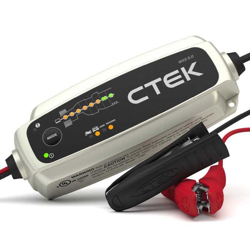 CTEK MXS 5.0 Fully Automatic 4.3 amp Battery Charger and Maintainer 12V 40-206