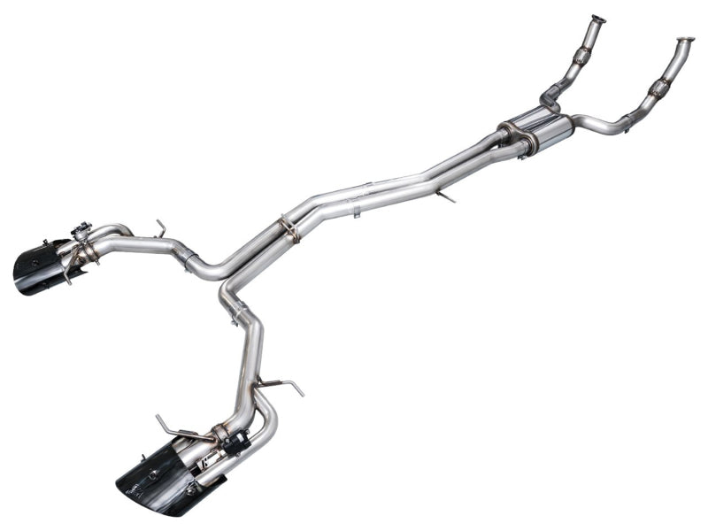 AWE Tuning SwitchPath Cat-back Exhaust - Diamond Black Tips for 21-23 Audi C8 RS6/RS7 3025-33776