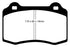 EBC 96-00 Lotus Esprit Turbo 2.0 Turbo GT3 Yellowstuff Rear Brake Pads