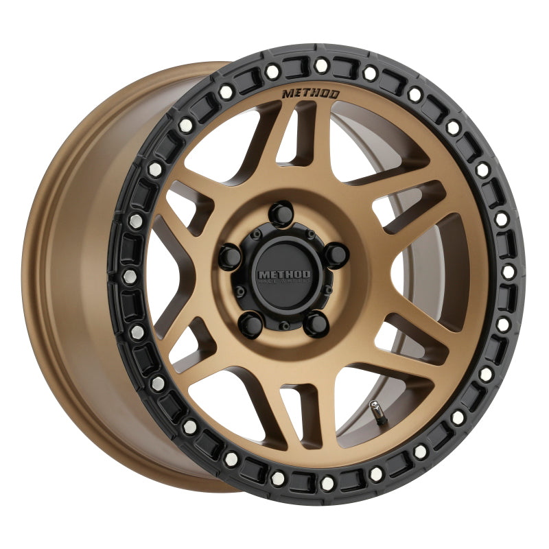 Method MR312 17x8.5 0mm Offset 5x150 110.5mm CB Method Bronze/Black Street Loc Wheel