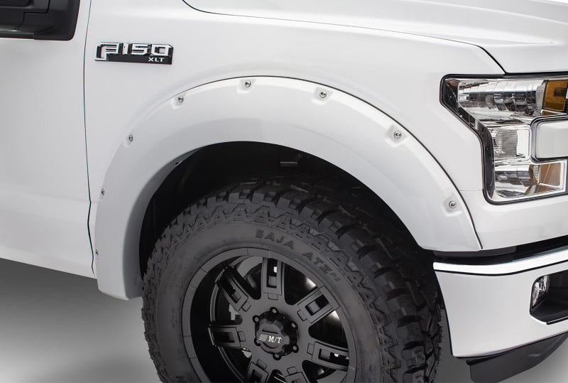 Bushwacker 17-18 Ford F-250 Super Duty Pocket Style Flares 4pc - Oxford White