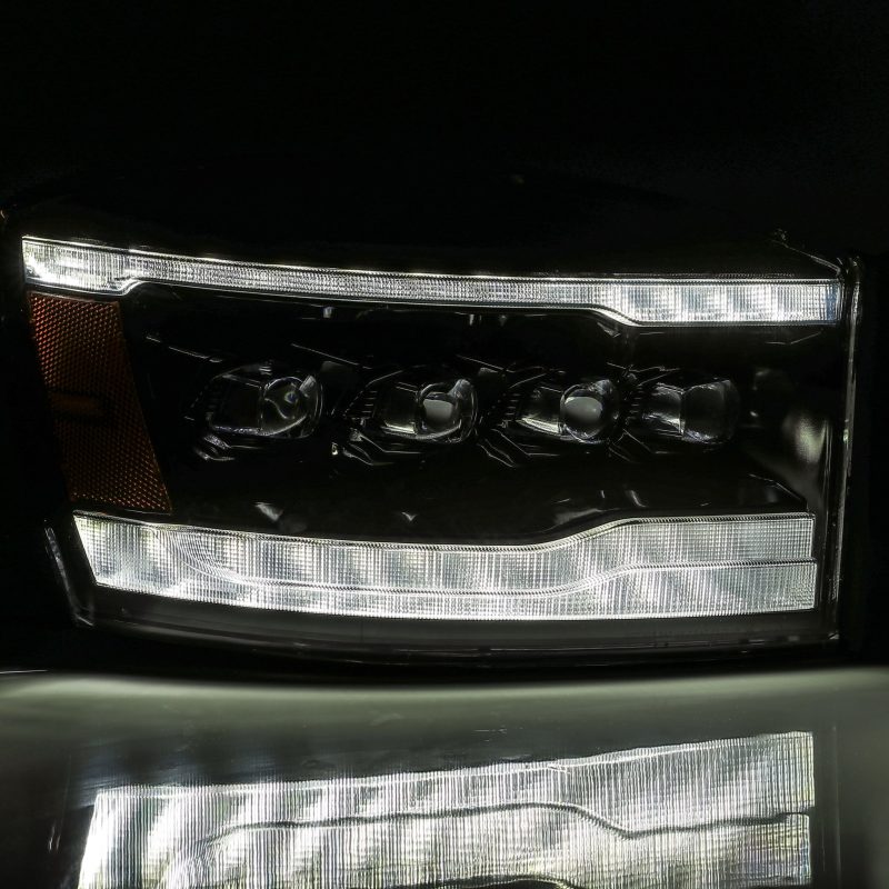 AlphaRex NOVA LED Projector Headlights Plank Style Alpha Black for 06-08 Ram 1500HD 880538