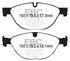 EBC 13+ Jaguar F-Type (Cast Iron Only) 3.0 Supercharged (380) Perf Pkg Yellowstuff Front Brake Pads