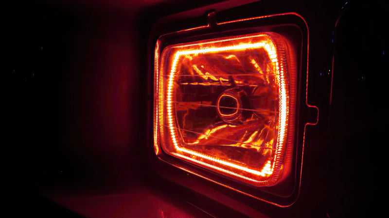 ORACLE Lighting Sealed Beam 7x6 in H6054 Headlight with Pre-installed ColorSHIFT Halo 6908-333