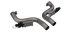 QTP 11-18 Dodge Challenger/Charger 5.7L 2.5in 304SS Aggressor Cutout Dual Mid Pipes