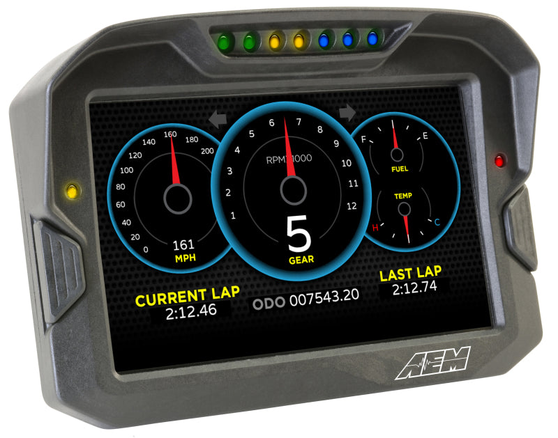 AEM CD-7 Non-Logging/ Non-GPS Race Dash Carbon Fiber Digital Display (CAN Input Only) - 30-5700