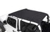 Rugged Ridge Savannah Brief Top Diamond Black 10-18 Jeep Wrangler JL 2-Door