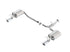 Borla 13-15 Honda Accord Coupe 3.5L FWD SS Rear Section Single Split Rear Exit Touring Exhaust