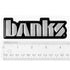 Banks Power 4.5"/6.5" wide acrylic embossed decal Small Urocal Black/Silver 96006