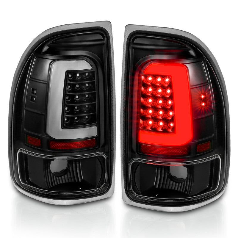 ANZO 1997-2004 Dodge Dakota LED Taillights Black Housing Clear Lens Pair