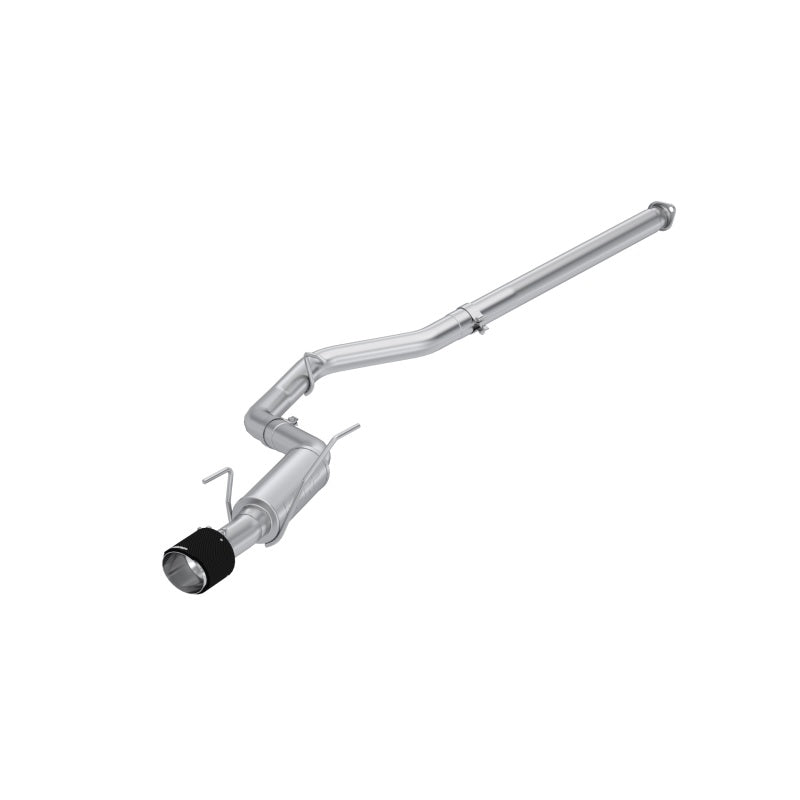 MBRP 3" Cat-Back Single Rear Exit 2022 Subaru WRX 2.4L, T304 Stainless Steel w/ CF Tip S48093CF