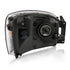 ANZO 2006-2009 Dodge Ram 1500 Crystal Headlight Black Amber