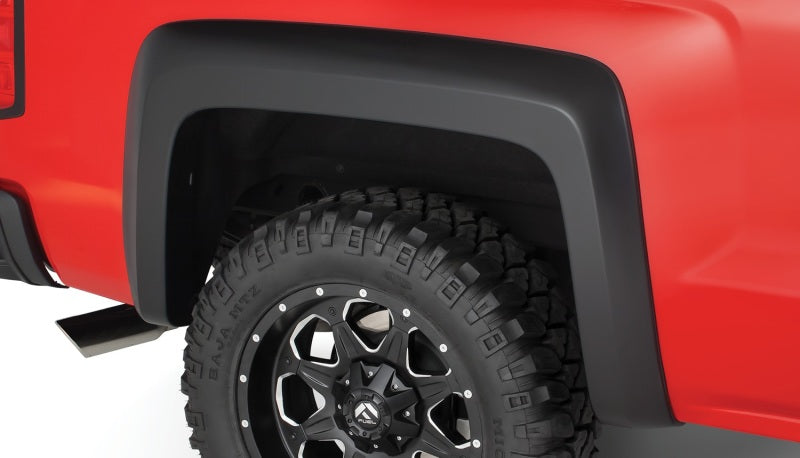 Bushwacker 19-21 Chevrolet Silverado 15 Extend-A-Fender Style Flares 4pc 78.8 Bed - Black