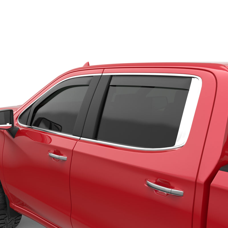 EGR 2019 Chevy 1500 Crew Cab In-Channel Window Visors - Matte