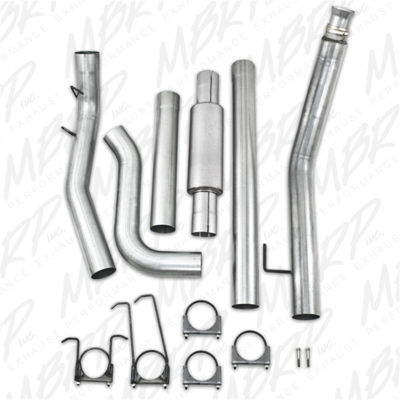 MBRP 4"Turbo Back Single Side (94-97 Hanger HG6100 req.) For 94-02 Dodge 2500/3500 Cummins S6100P