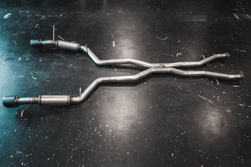 MBRP 3" Cat Back, Dual Rear Exit 18-23 Dodge Durango SRT 6.4L T304 SS w/ CF Tips S51053CF