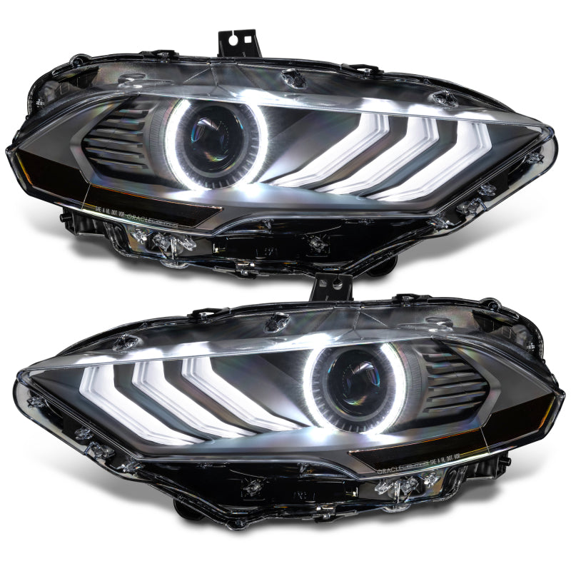 Oracle Lighting Dynamic ColorSHIFT LED Headlights - Black Series for 18-23 Ford Mustang 8204-332