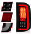 ANZO 2007-2013 Chevrolet Silverado1500/ 2500/ 3500 LED Tail Lights w/ Light Bar Black Housing Smoke